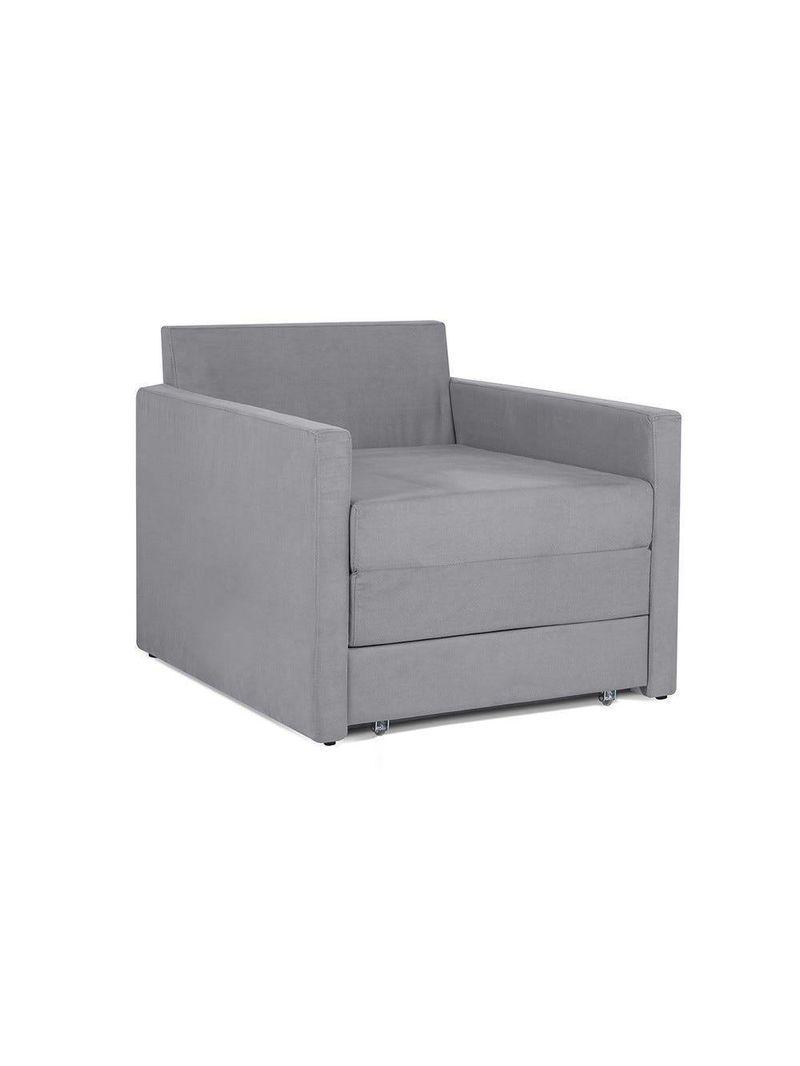 Sofá Cama Castor Solteiro Salerno Max Suede Cinza