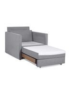 Sofá Cama Castor Solteiro Salerno Max Suede Cinza