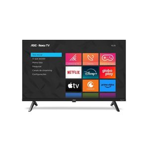 Smart TV 40 AOC Roku DLED HH 40S5045/78 Preto Bivolt