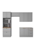 Cozinha Compacta 4 Peças Com Paneleiro Torre Quente Amy