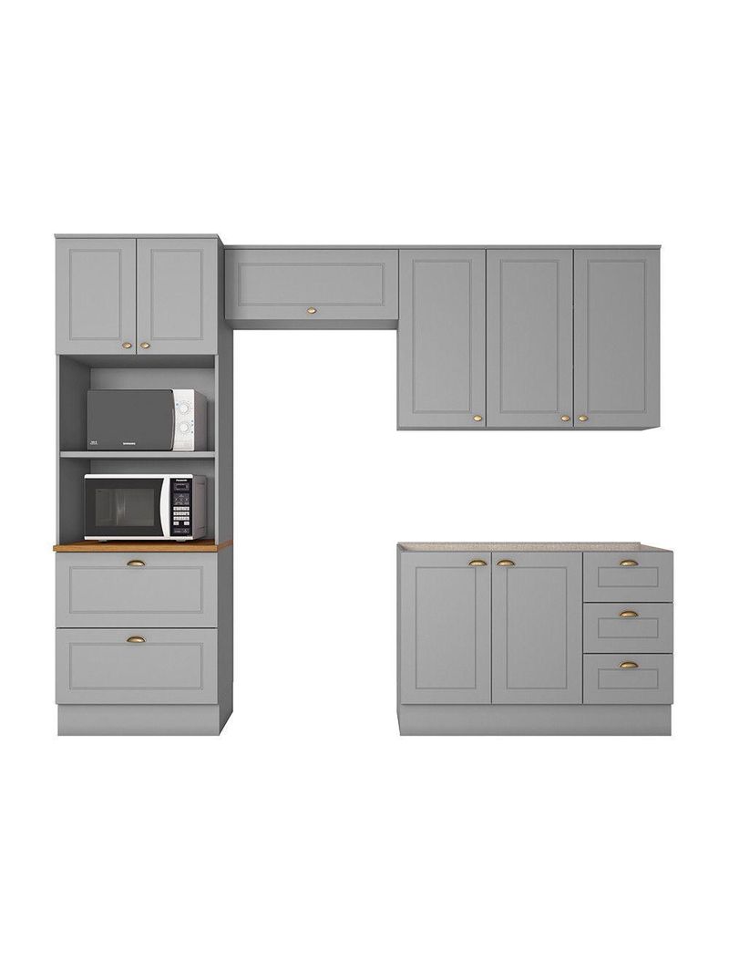 Cozinha Compacta 4 Peças Com Paneleiro Torre Quente Amy