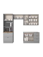 Cozinha Compacta 4 Peças Com Paneleiro Torre Quente Amy