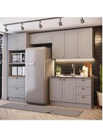 Cozinha Compacta 4 Peças Com Paneleiro Torre Quente Amy