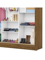 Guarda Roupa Casal Fortaleza 3 Portas Carioca Móveis Cinamomo