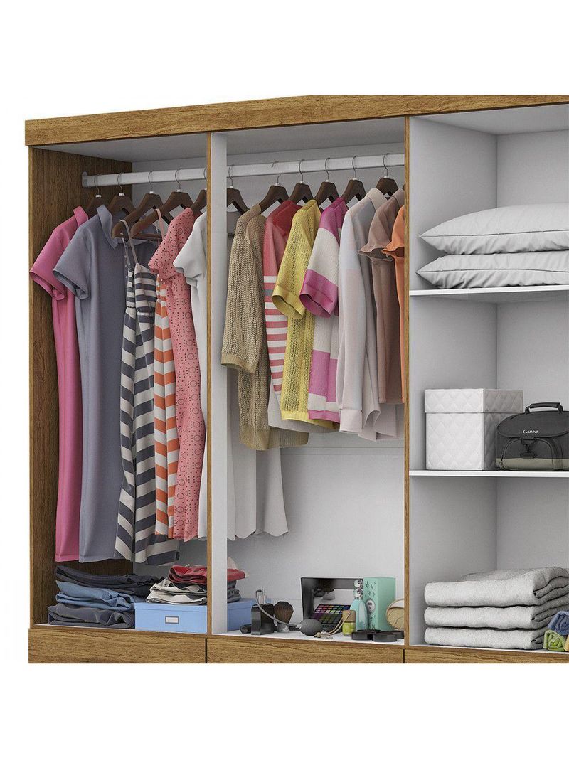 Guarda Roupa D22 6 Portas 6 Gavetas Com Pés Carioca Móveis Freijó