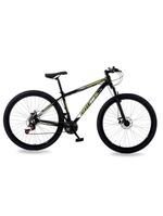 Bicicleta Aro 29 Gott 21 Marcha Câmbio Shimano Freio A Disco 17 Preto Dourado