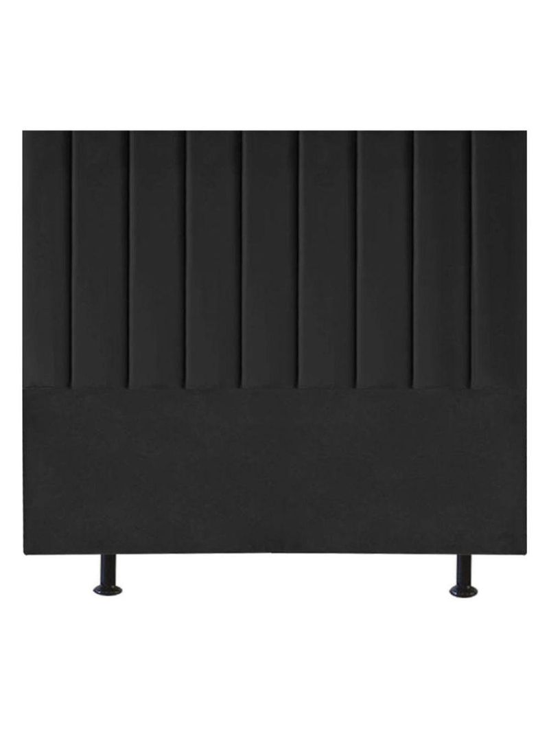 Cabeceira Estofada De Cama Casal Queen 160 Cm Paolla Corino preto
