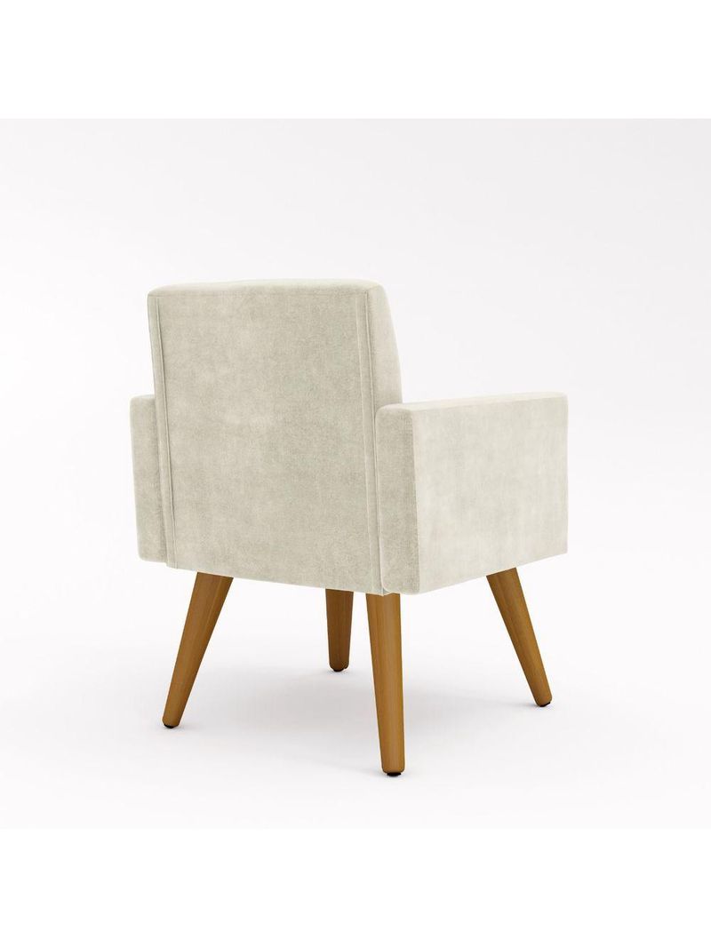 Kit Sofá Namoradeira + 2 Poltronas Sala Estar Balaqui Decor Cor:bege