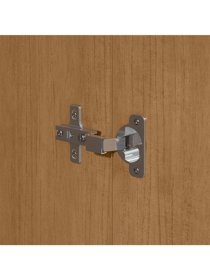 Guarda-roupa Casal Easy Slim 8 Portas Amendoa Clean