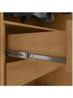 Guarda-roupa Casal Easy Slim 8 Portas Amendoa Clean