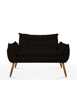 Kit Namoradeira + 2 Poltronas Opala preta