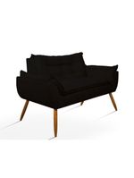 Kit Namoradeira + 2 Poltronas Opala preta