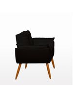 Kit Namoradeira + 2 Poltronas Opala preta