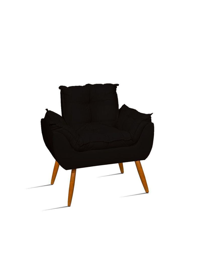 Kit Namoradeira + 2 Poltronas Opala preta