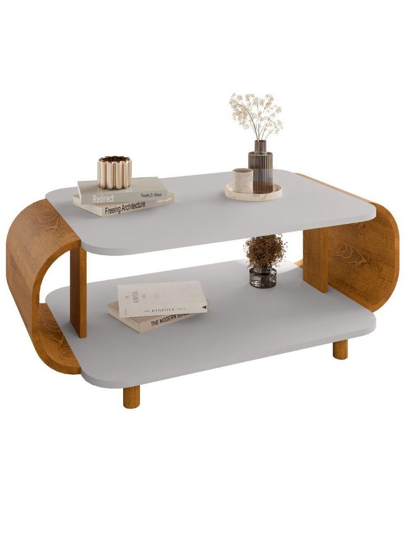 Mesa De Centro Organica Floripa 92 Cm Bechara Off White Cinamomo