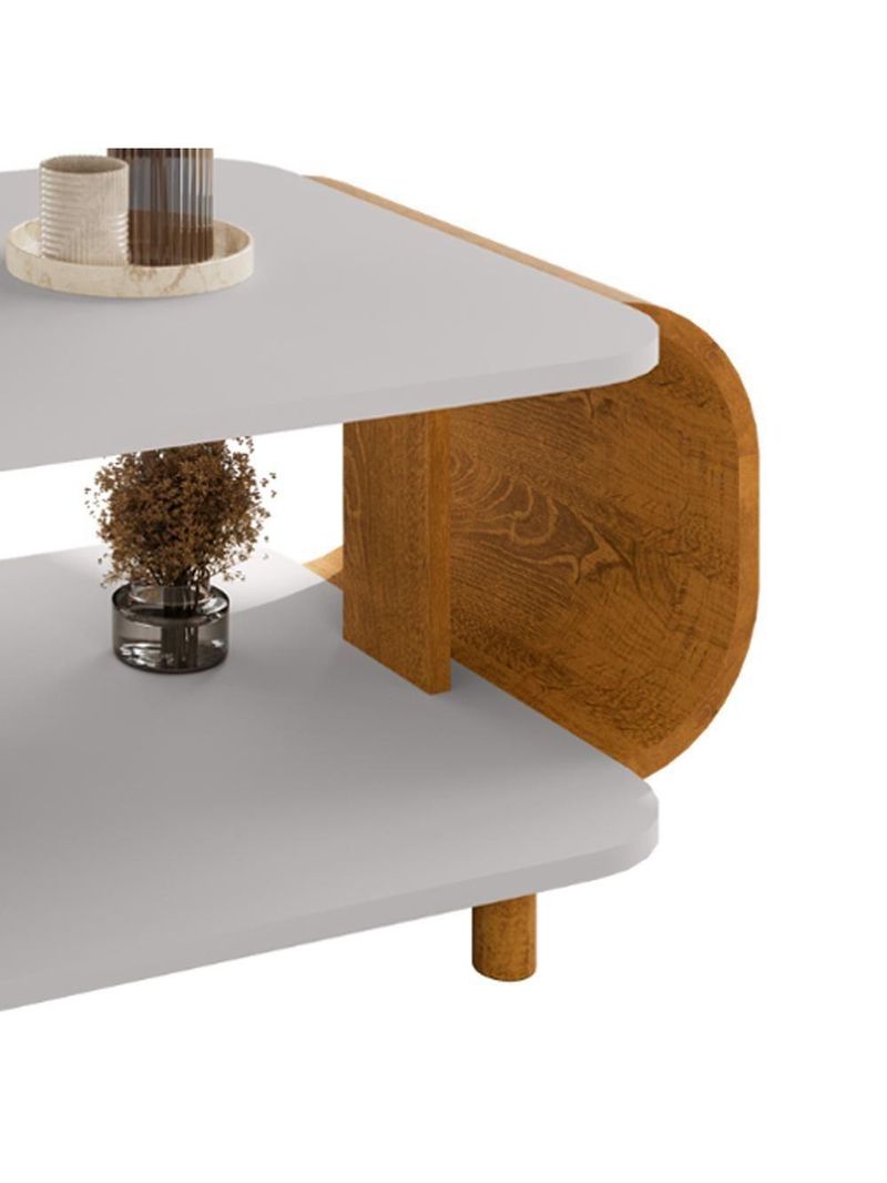 Mesa De Centro Organica Floripa 92 Cm Bechara Off White Cinamomo