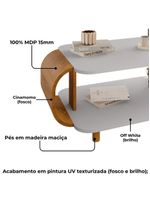 Mesa De Centro Organica Floripa 92 Cm Bechara Off White Cinamomo