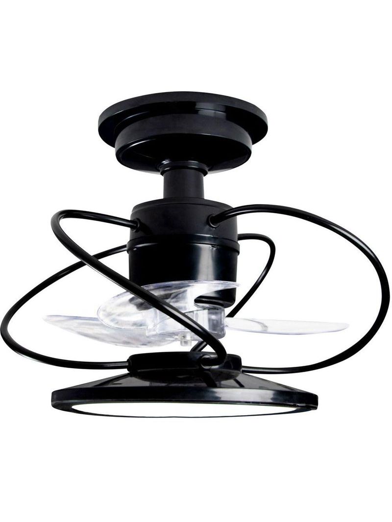 Ventilador De Teto Treviso Preto Confort Led Bivolt
