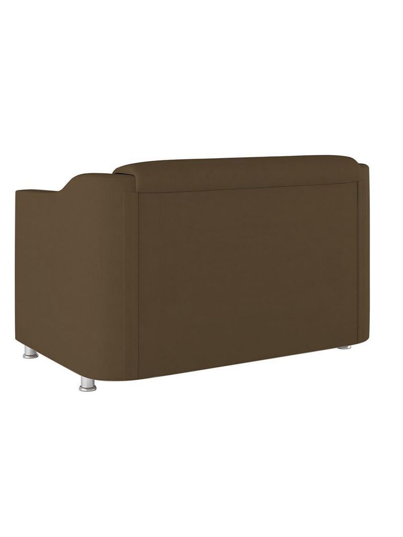 Kit 02 Poltronas Reforçada Clinica + Namoradeira Consultório Cor:marrom