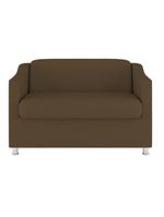 Kit 02 Poltronas Reforçada Clinica + Namoradeira Consultório Cor:marrom