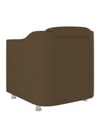 Kit 02 Poltronas Reforçada Clinica + Namoradeira Consultório Cor:marrom