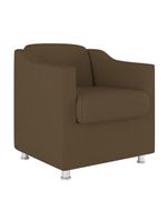 Kit 02 Poltronas Reforçada Clinica + Namoradeira Consultório Cor:marrom