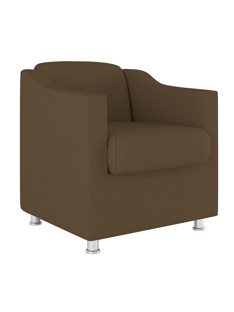 Kit 02 Poltronas Reforçada Clinica + Namoradeira Consultório Cor:marrom