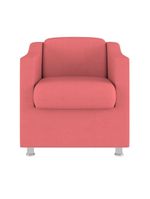 Kit 02 Poltronas Reforçada Clinica + Namoradeira Suede Tilla Cor:rosa