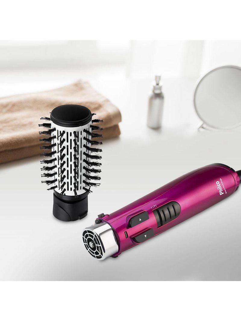 Escova Rotativa Philco 1100W 2 rotações Beauty Shine PEC03R 110V