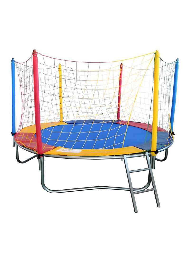 Trampolim Cama Elástica Pula Pula 2,30m Média Colorida Playground