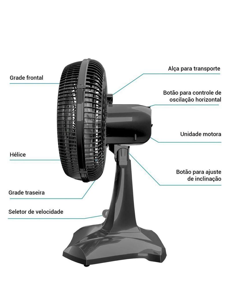 Ventilador Prime Air 36cm Maxx Force 6 pás 60W AVTE300 - 220V