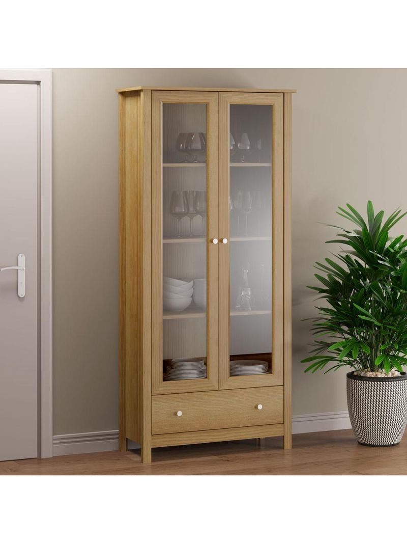 Cristaleira 2 Portas 1 Gaveta E-954 Diamond Ditália