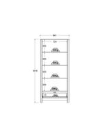 Cristaleira 2 Portas 1 Gaveta E-954 Diamond Ditália