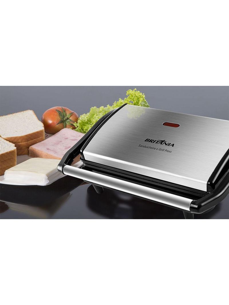 Sanduicheira E Grill Britânia BGR27I Press 2 Em 1 850W 220V