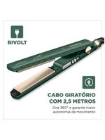 Prancha Alisadora By Juliette Mondial Verde Oliva 60W Bivolt