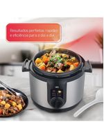 Panela De Pressão Elétrica Multifuncional HQ 6 Litros Inox HQ-Y6MI 220V
