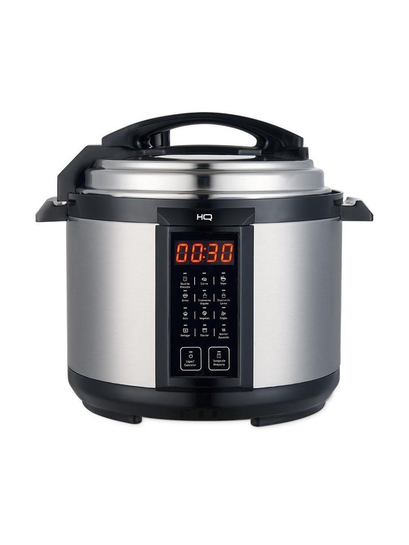 Panela De Pressão Elétrica Multifuncional Digital HQ 5 Litros Inox HQ-Y5DI 220V