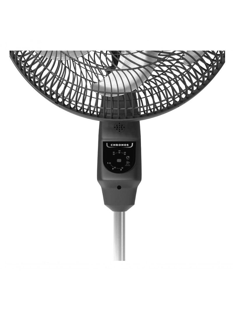 Ventilador De Coluna Mallory Chronos 40cm Preto E Grafite - 220v