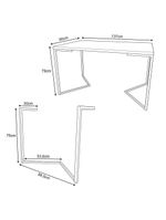 Mesa Jantar Industrial Preta 137X90Cm Base V Com 6 Poltronas Daw Pretas Base Dourada Preto