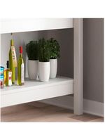 Ilha Cozinha Ditália 2 Prateleiras Branco Cd-1019