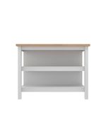 Ilha Cozinha Ditália 2 Prateleiras Branco Cd-1019