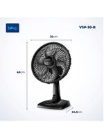 Ventilador De Mesa Mondial 06 Pás Vsp-30-b 127v/60hz