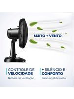 Ventilador De Mesa Mondial 06 Pás Vsp-30-b 127v/60hz