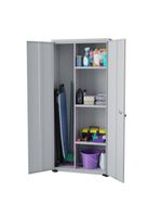 Armário Aço Lavanderia Multiuso Organizador Ea311 Cinza