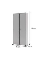 Armário Aço Lavanderia Multiuso Organizador Ea311 Cinza