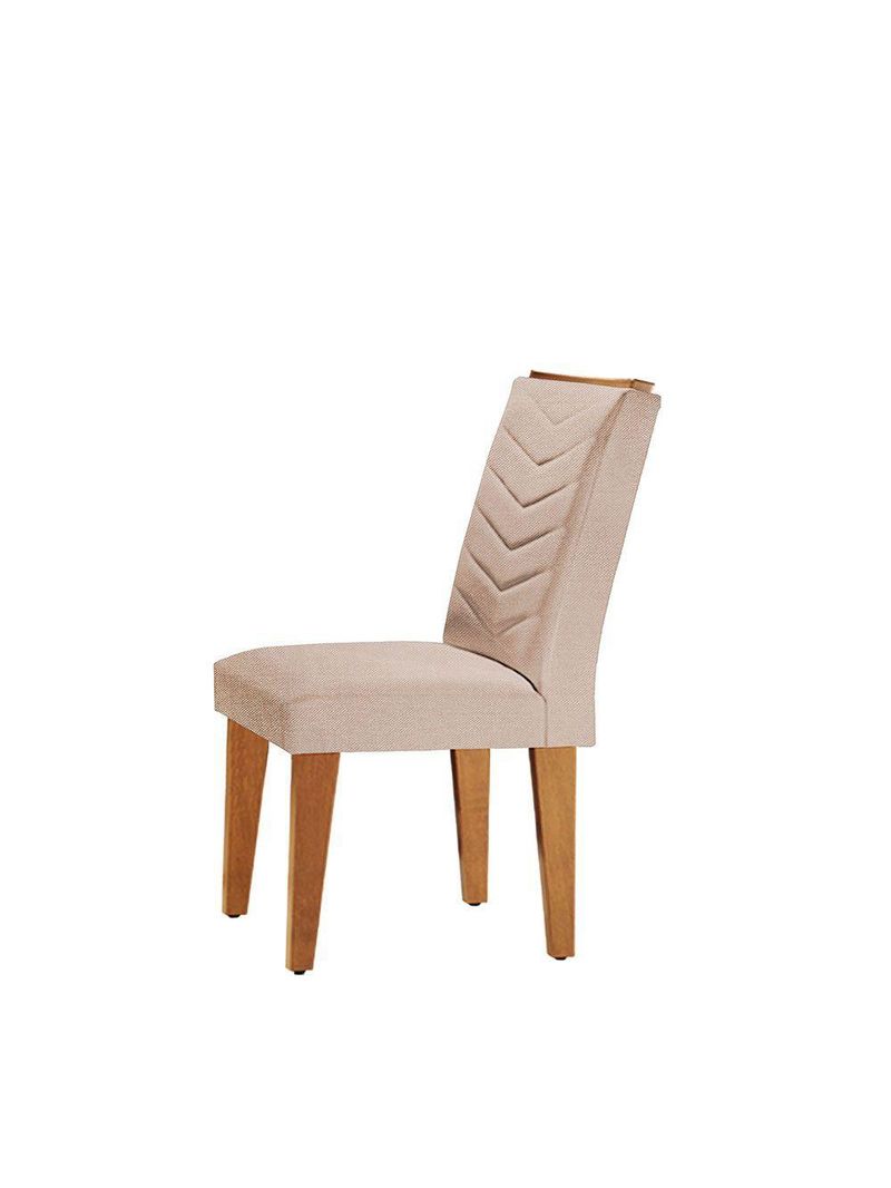 Mesa De Jantar 6 Cadeiras Retangular Alvorada Londrina Linho