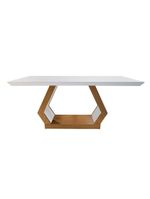 Mesa De Jantar 6 Cadeiras Retangular Alvorada Londrina Linho