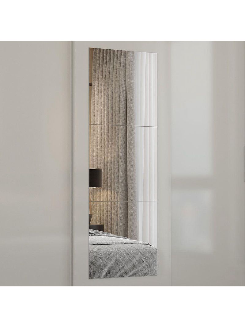 Guarda Roupa Fortaleza 3 Portas Espelho Freijó OffWhite