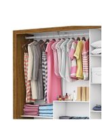 Guarda Roupa Fortaleza 3 Portas Espelho Freijó OffWhite