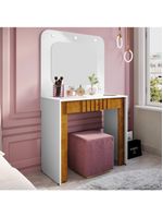 Penteadeira Espelho Camarim Rouge 90 Cm Bechara Branco Naturalle